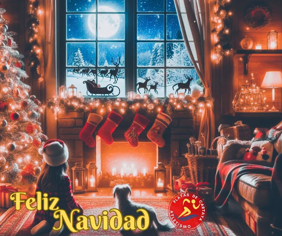 Felices Fiestas desde el Club de Atletismo Playas de Cartaya